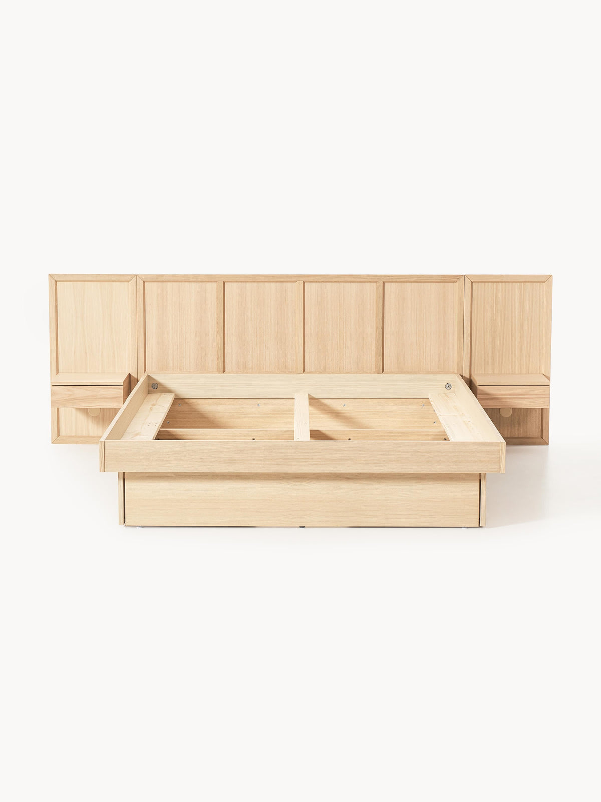 Nanto Wooden Bed with Drawers Tables and Headboard