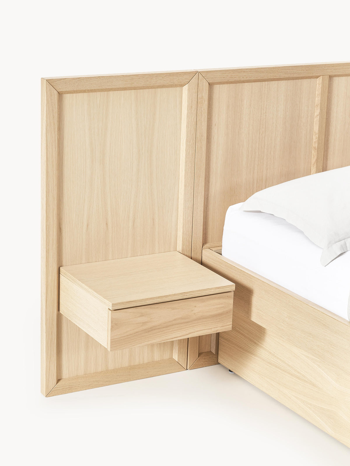Nanto Wooden Bed with Drawers Tables and Headboard
