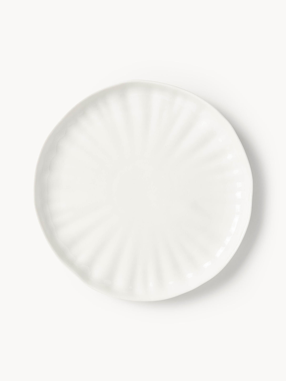 Sali Porcelain Tableware Set with Embossed Pattern, 4 People, Set of 12