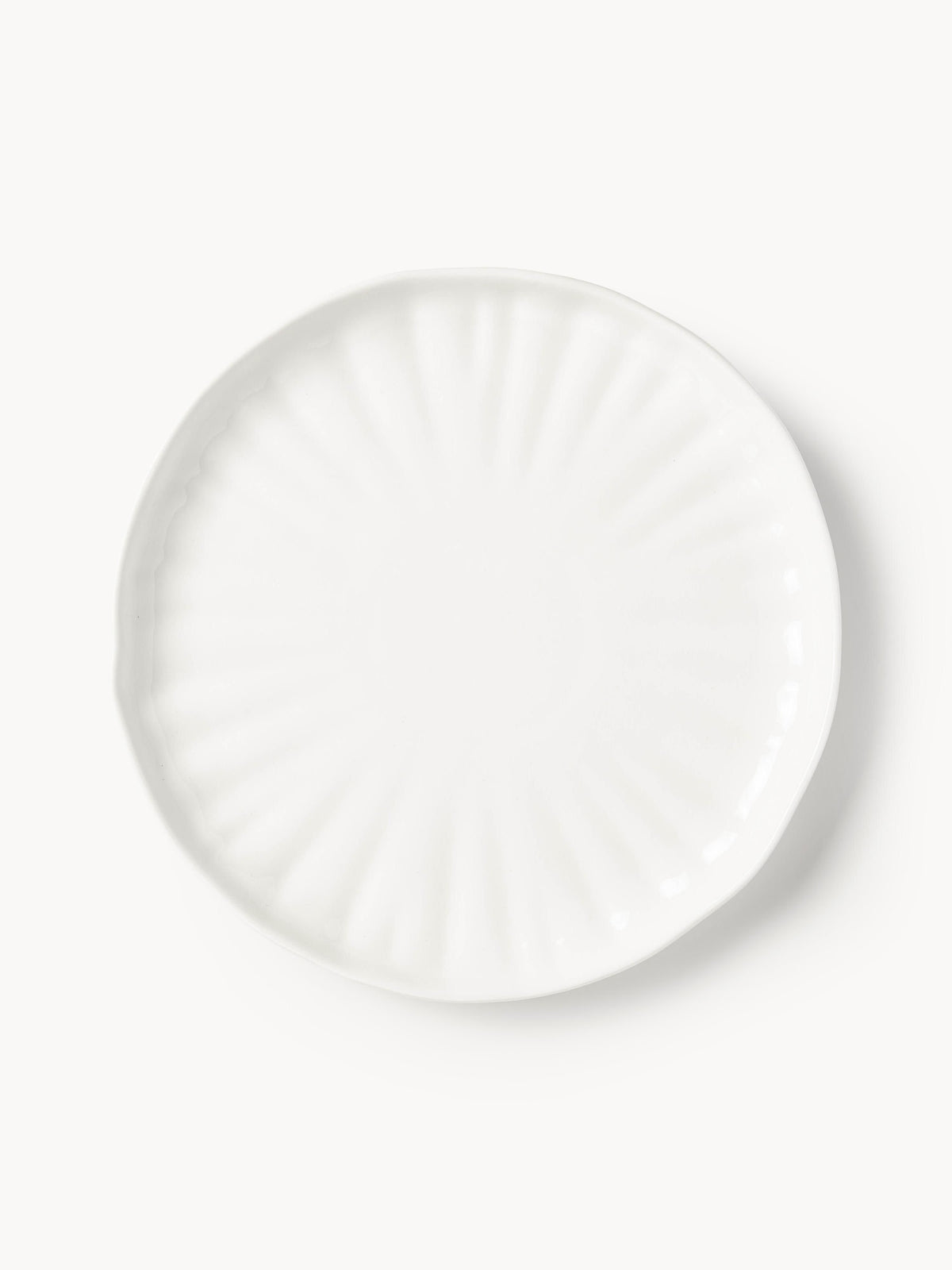 Sali Porcelain Tableware Set with Embossed Pattern, 4 People, Set of 12