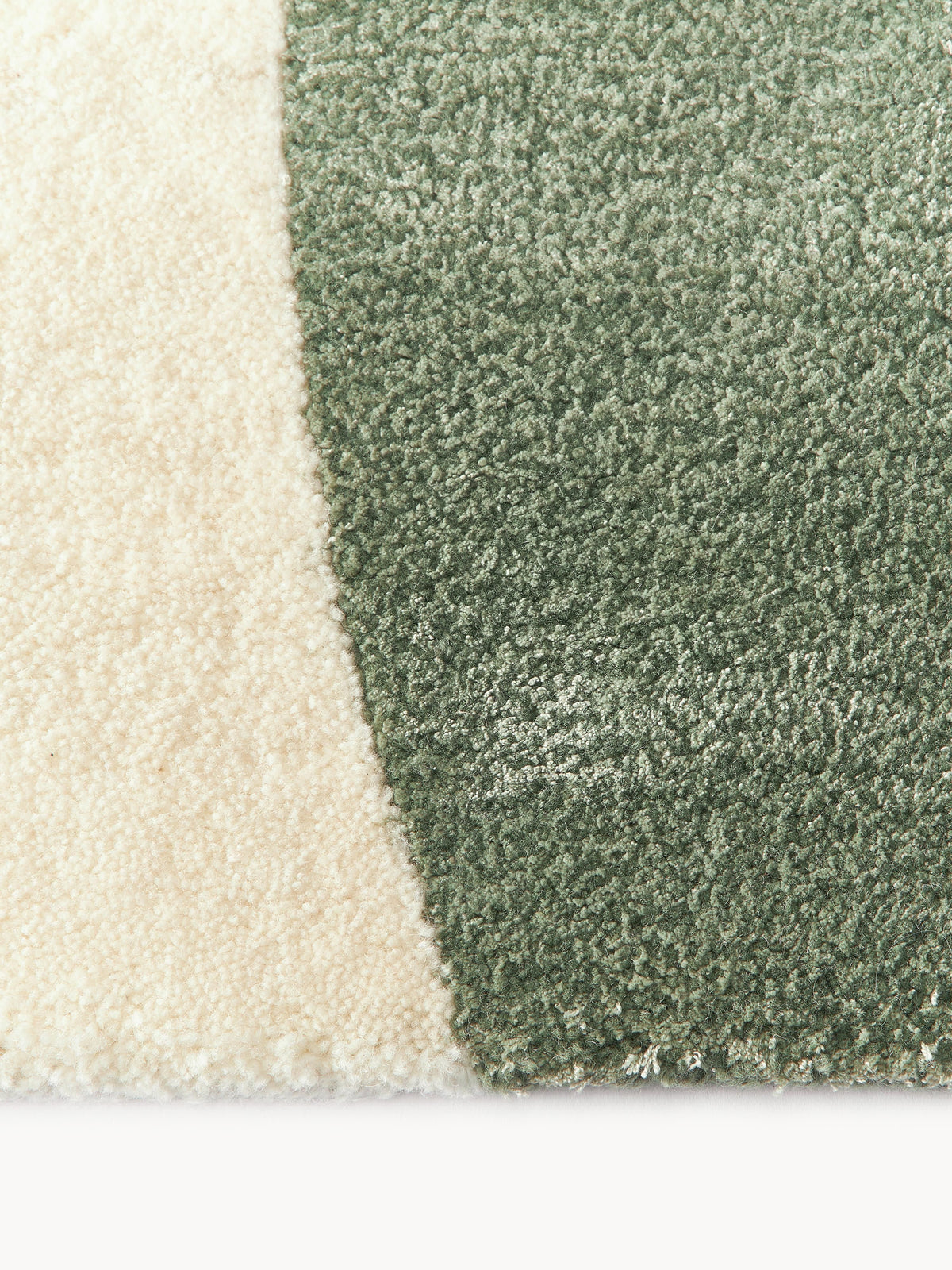 Talitha High-Low Wool Rug, Hand-Tufted