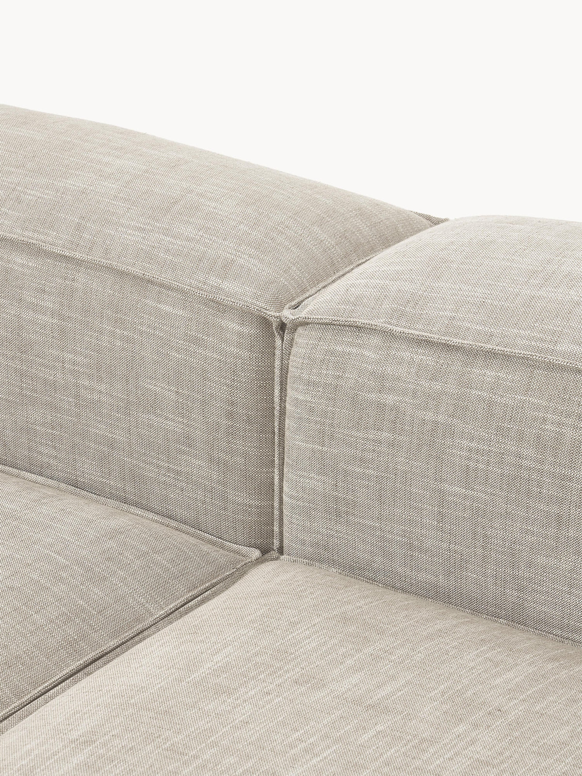 Lennon Linen Blend Modular Sofa (4-seater)