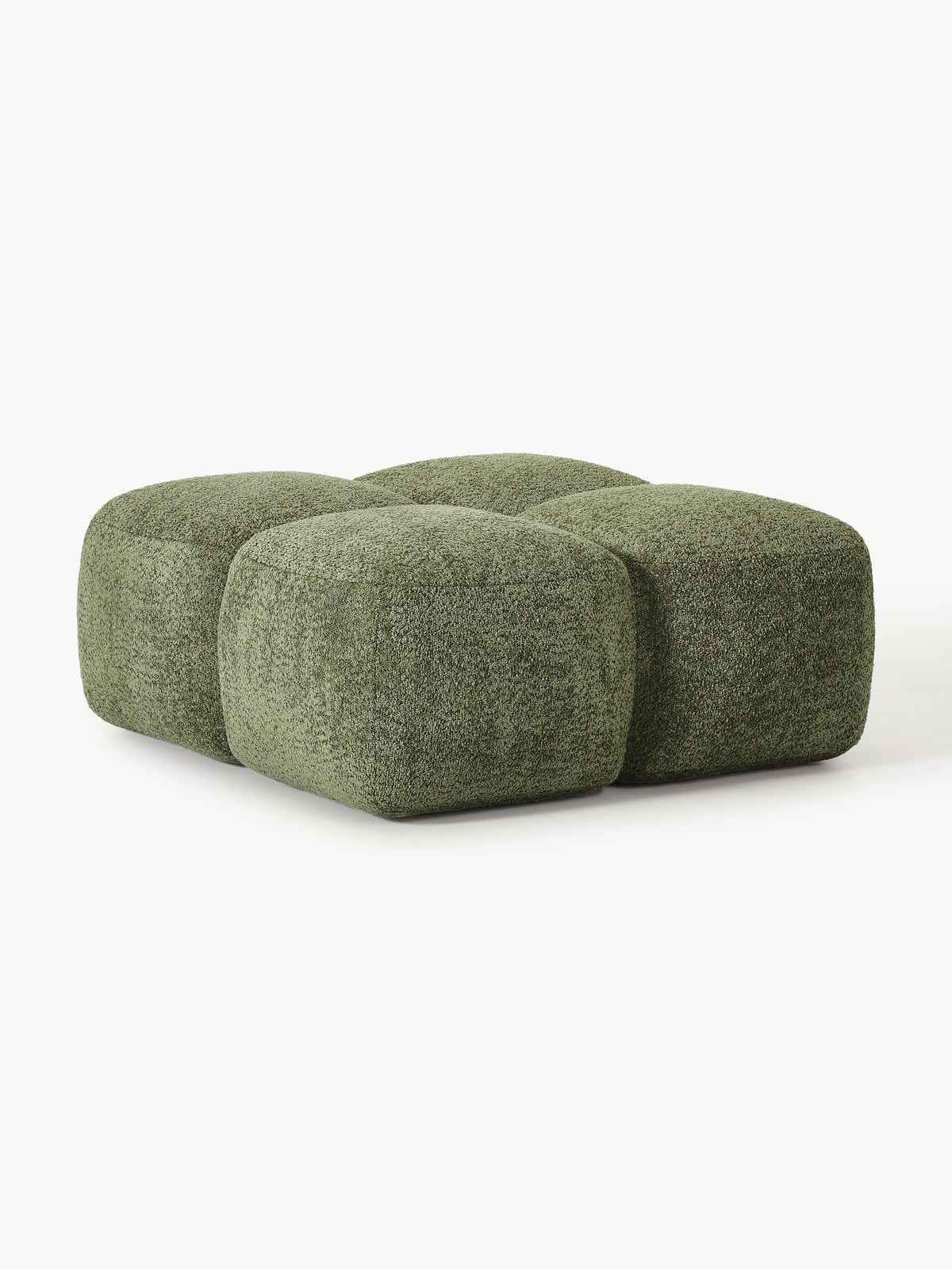 Tayla Teddy-Bouclé Ottoman