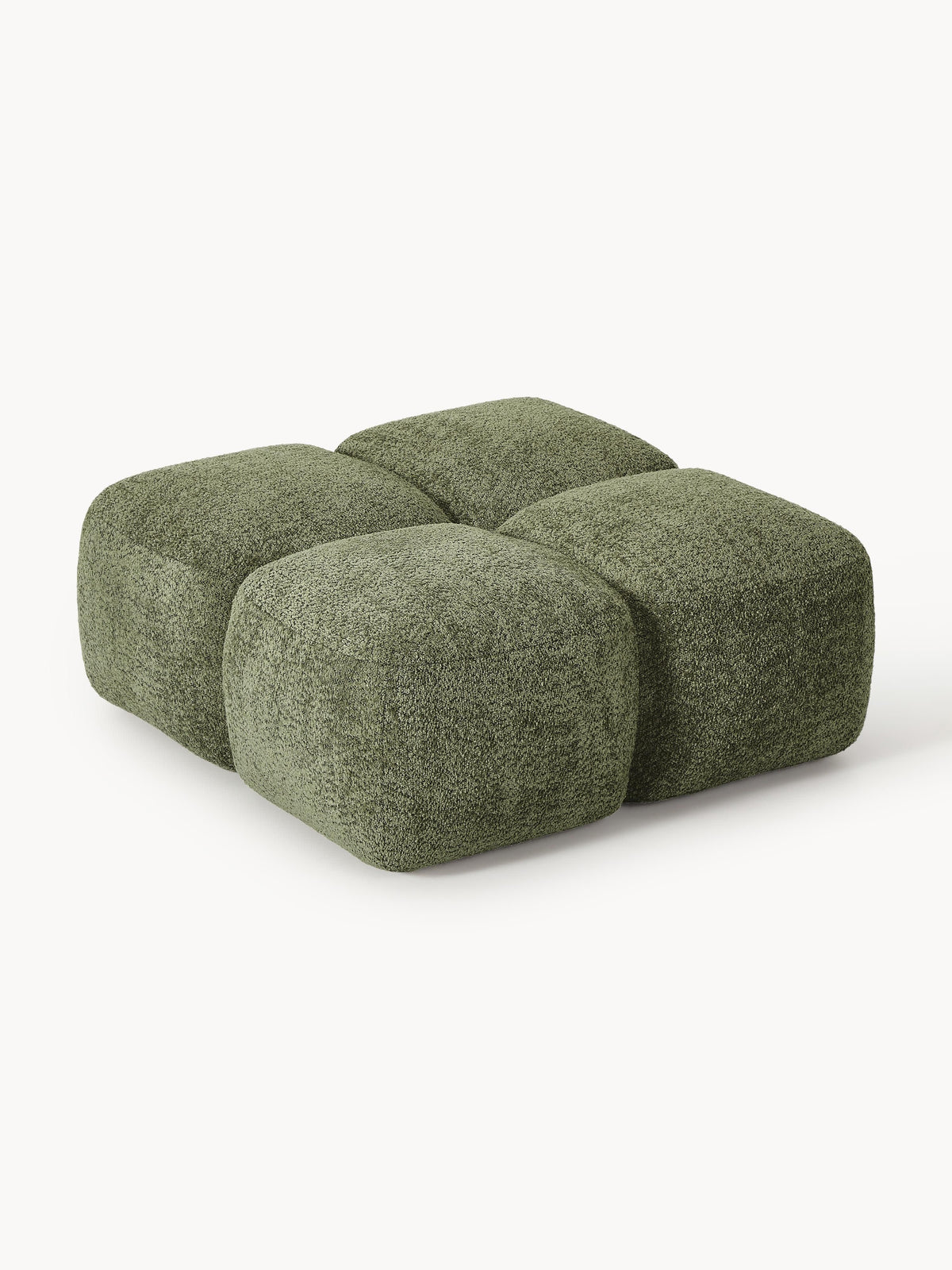 Tayla Teddy-Bouclé Ottoman