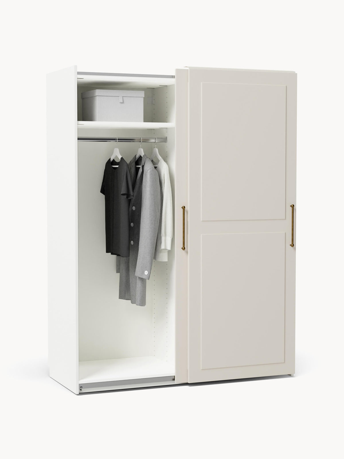 Charlotte Modular Sliding Door Wardrobe, 150 cm Wide, in various sizes
