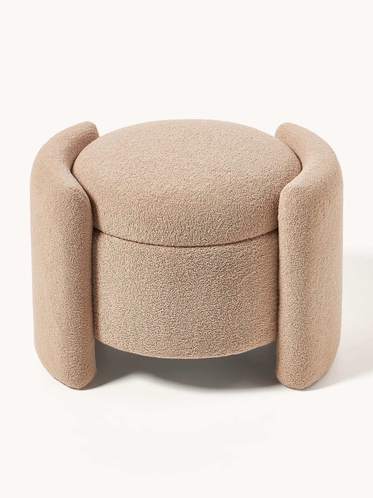 Benji Teddy Upholstered Stool with Storage Space
