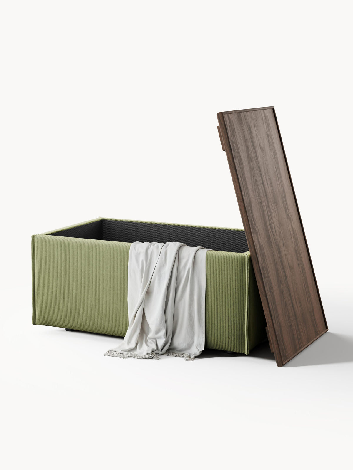 Lennon Corduroy Ottoman with Storage