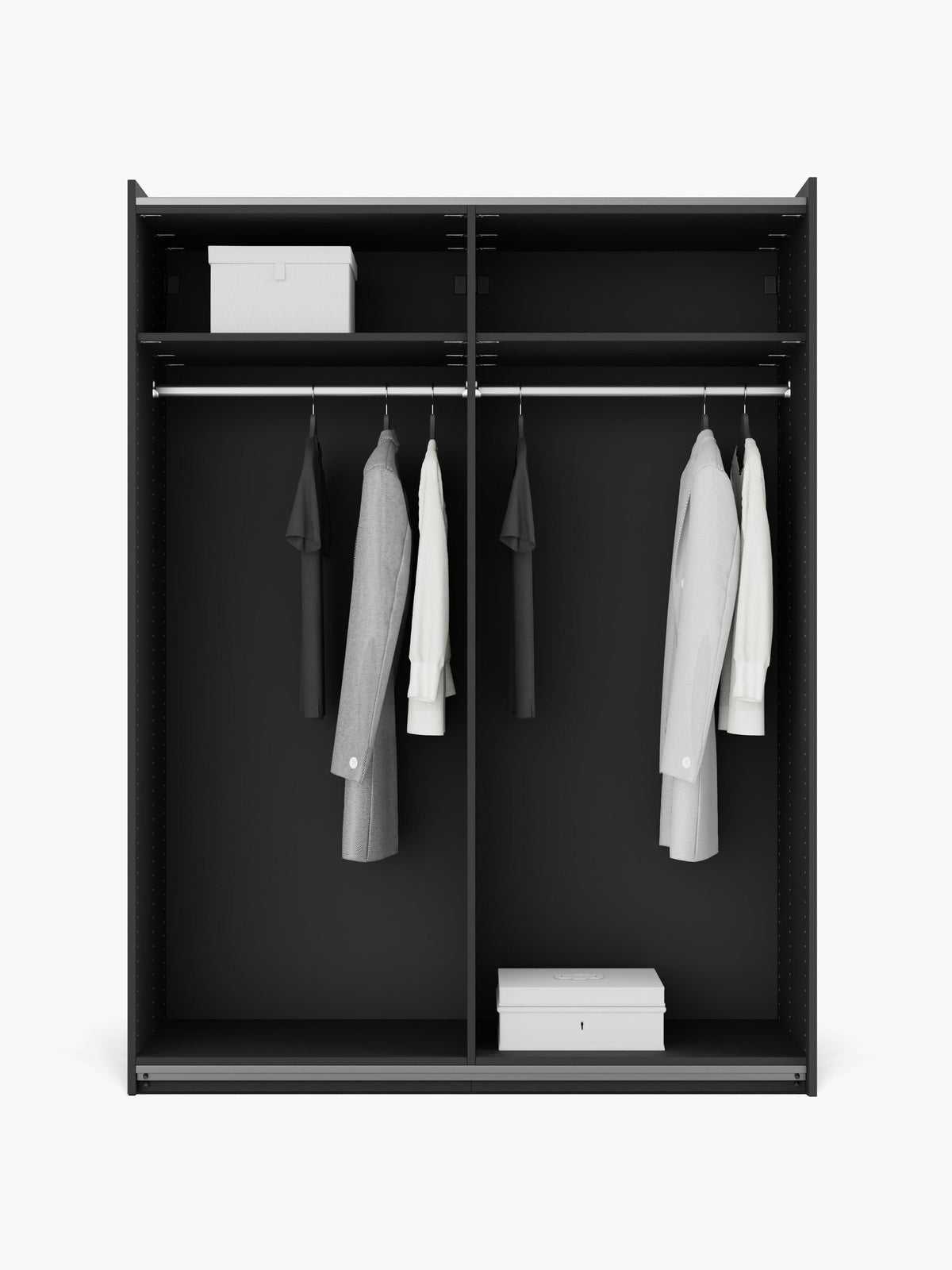 Leon Modular Sliding Door Wardrobe, 150 cm Wide, in various sizes