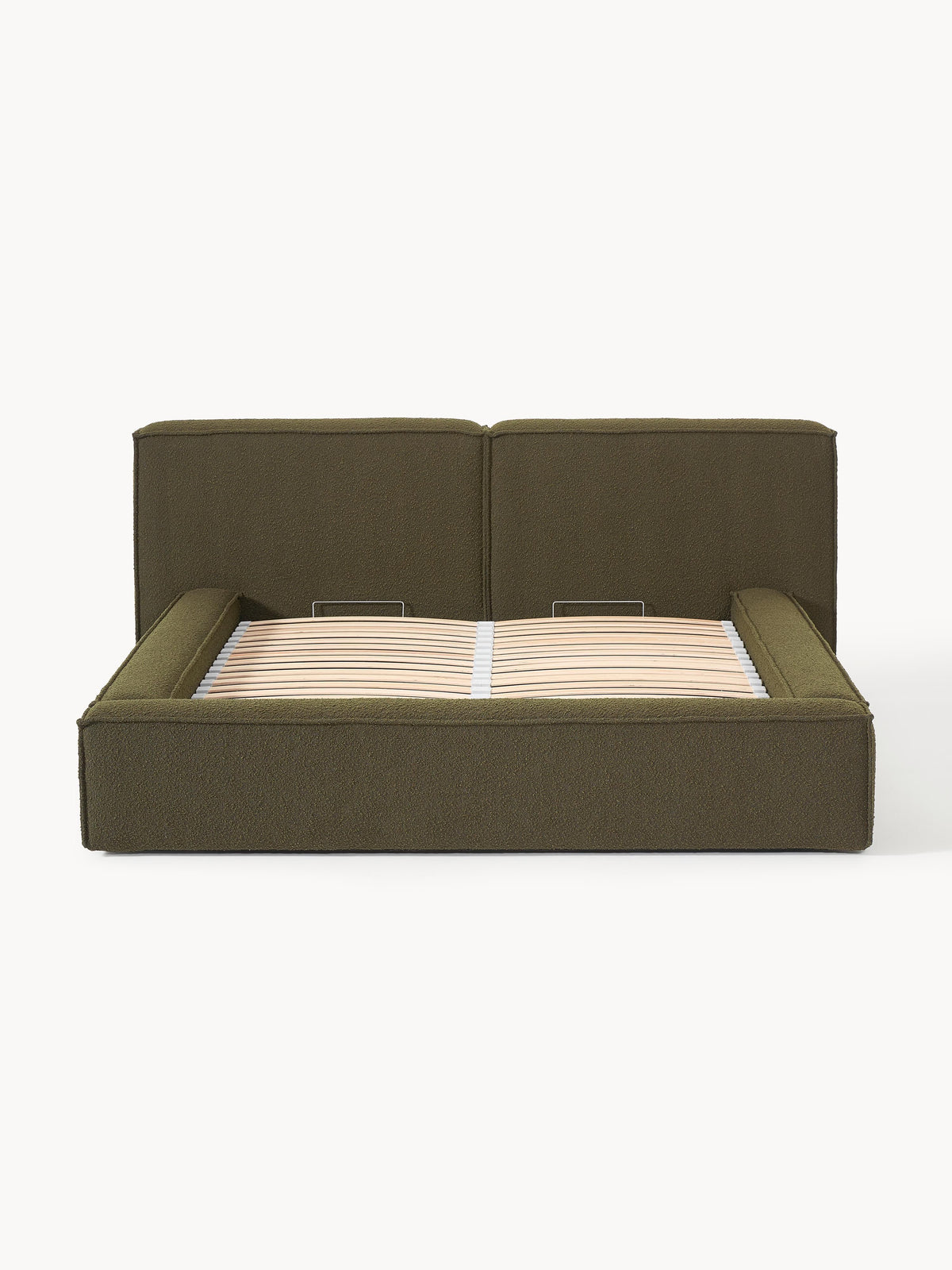 Lennon Upholstered Bouclé Bed with Storage Space