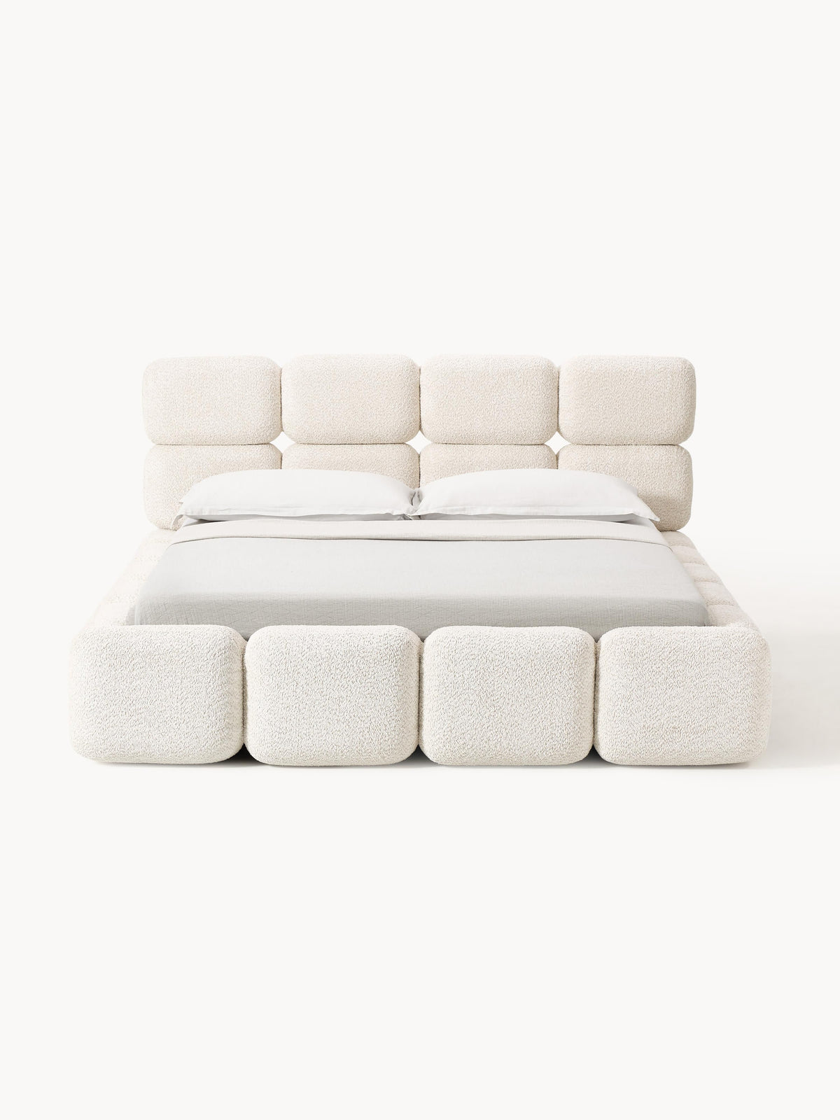 Tayla Upholstered Teddy Bouclé Bed
