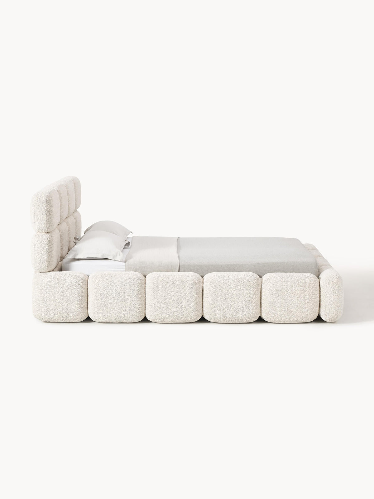 Tayla Upholstered Teddy Bouclé Bed