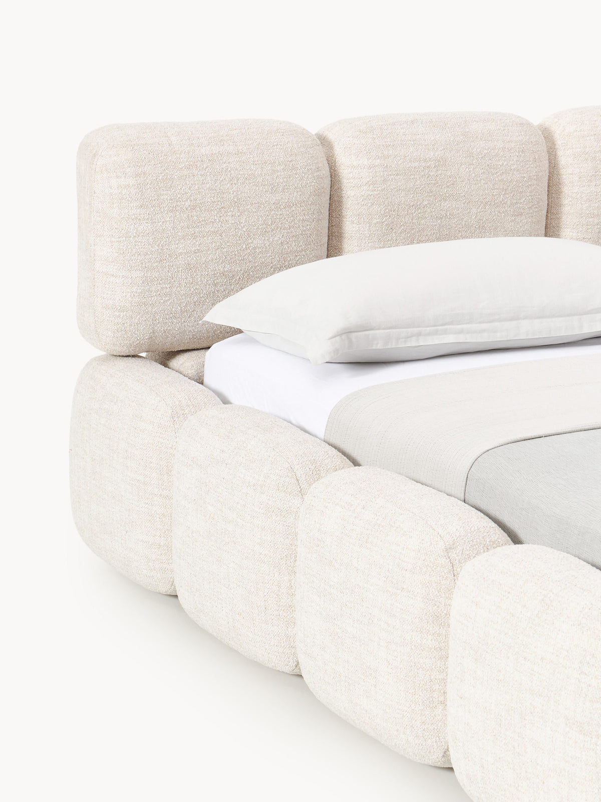 Tayla Upholstered Bouclé Bed