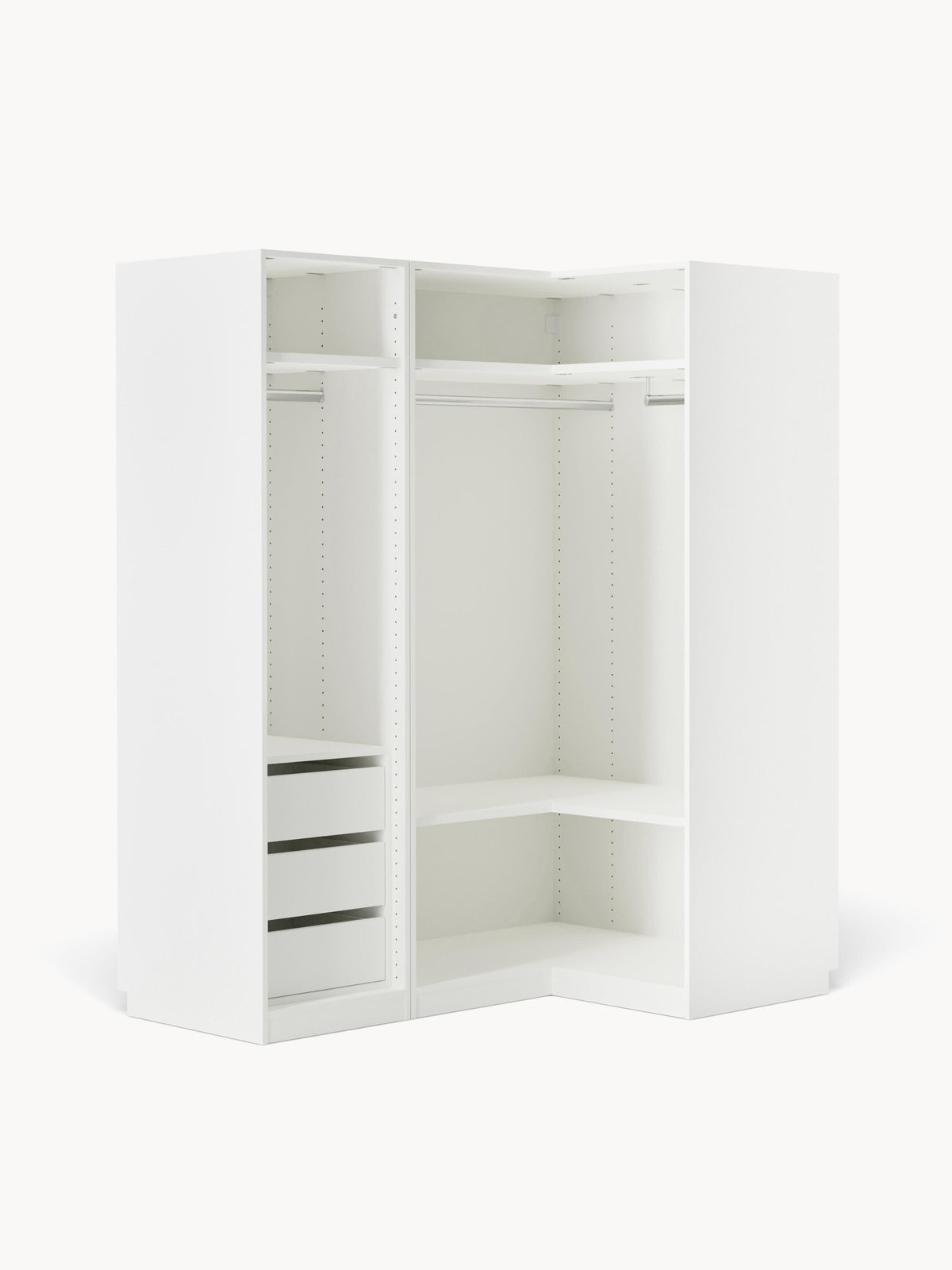 Charlotte Modular Corner Wardrobe, 165 cm Wide, in various sizes