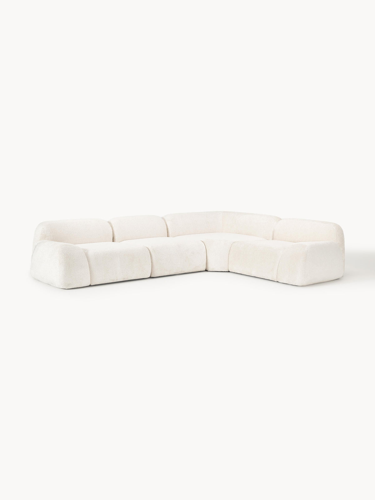 Wolke Modular Teddy Bouclé Corner Sofa (4-seater)