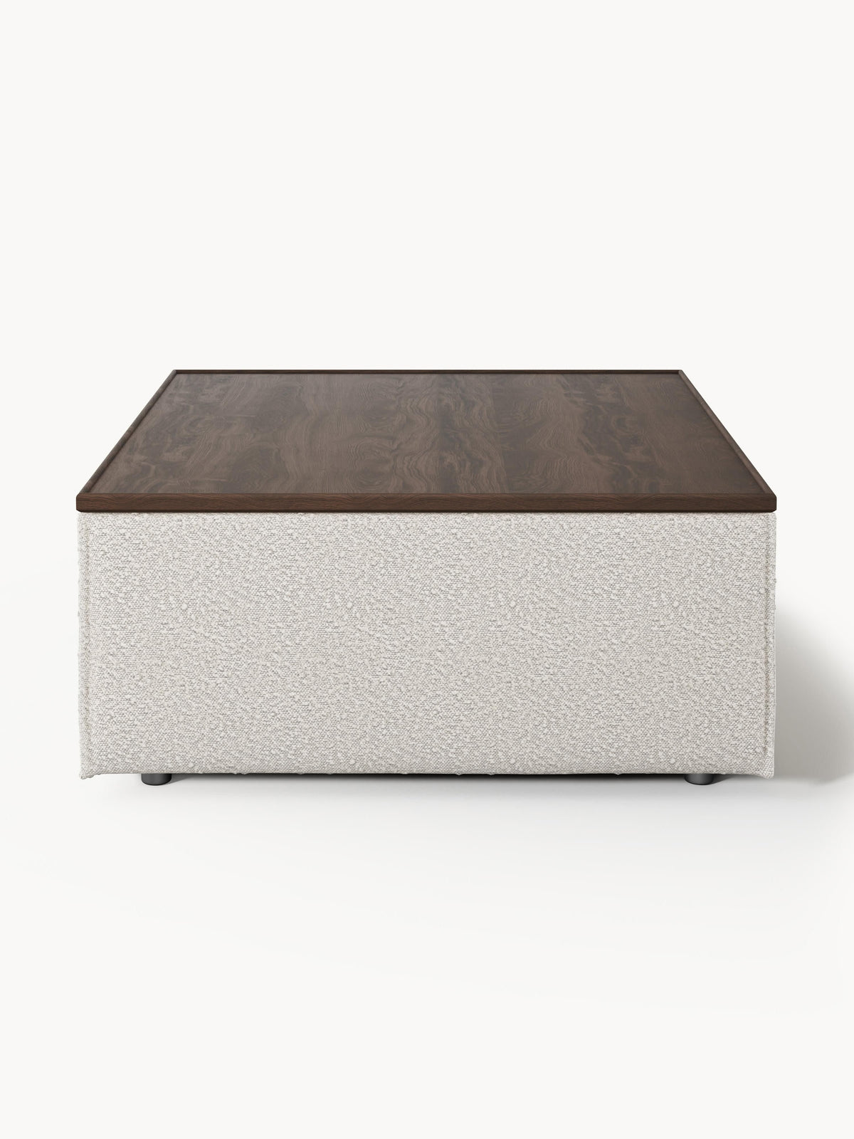 Lennon Bouclé Ottoman with Storage