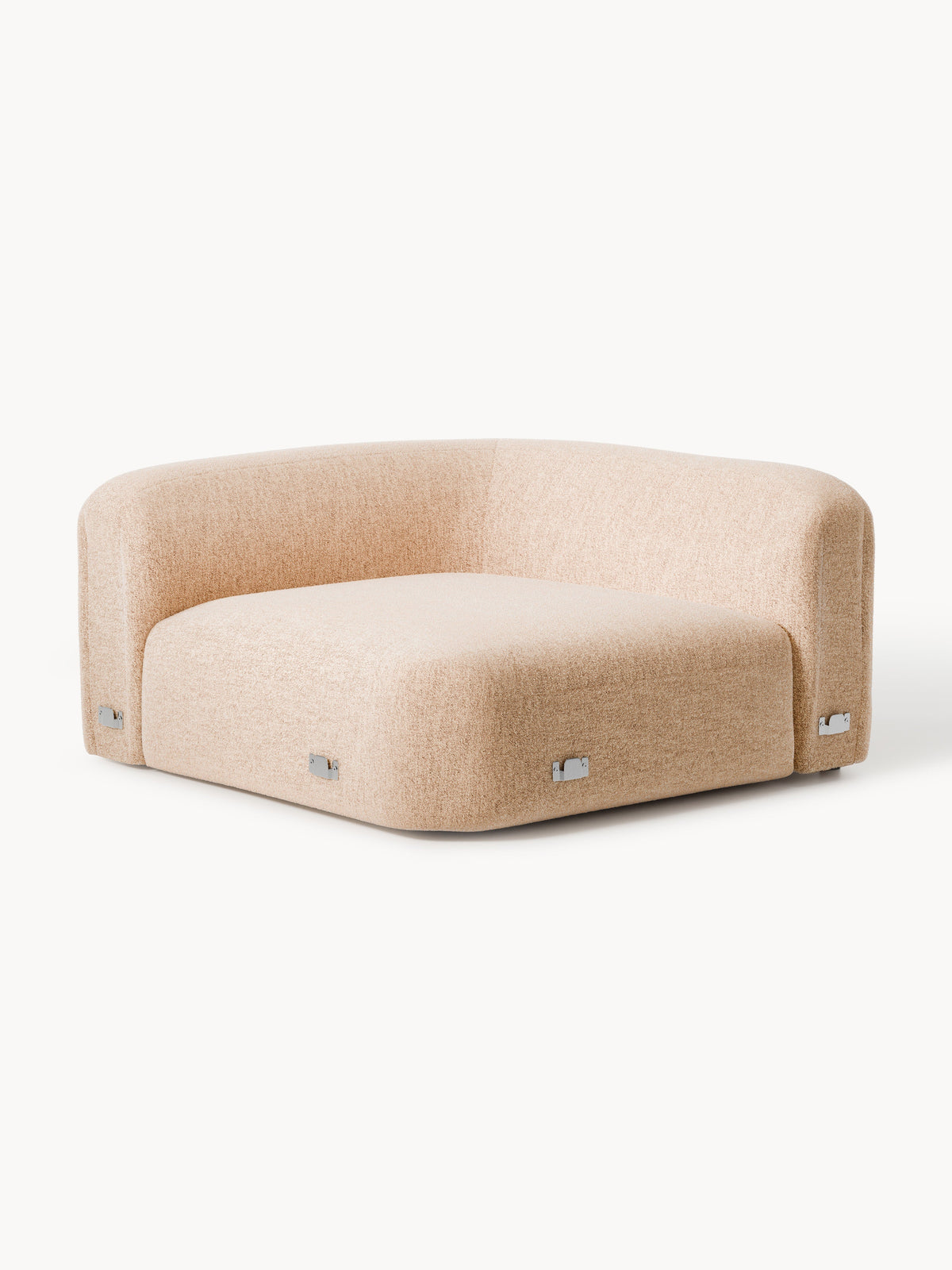 Wolke Round Bouclé Corner Module