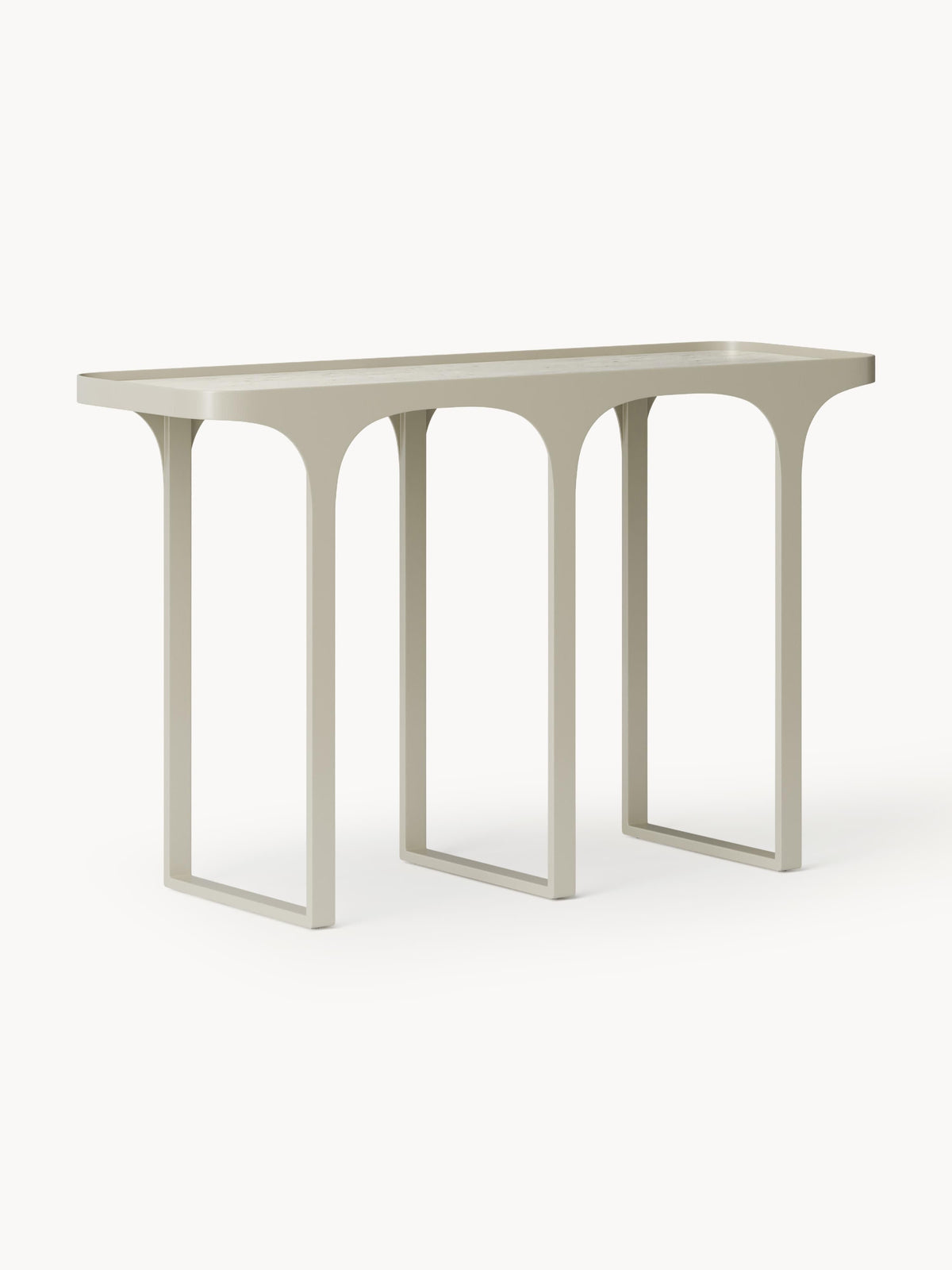 Gallery image 1 - Travertine Effect Console Table Bella