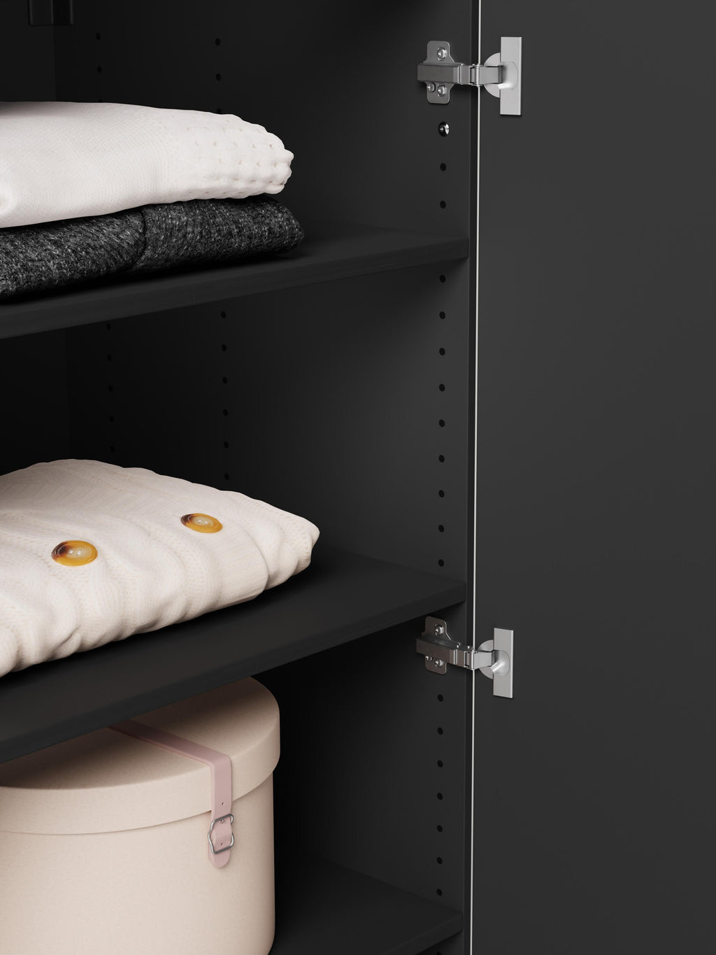 Leon Modular Hinged Door Wardrobe, 300 cm Wide, in various sizes