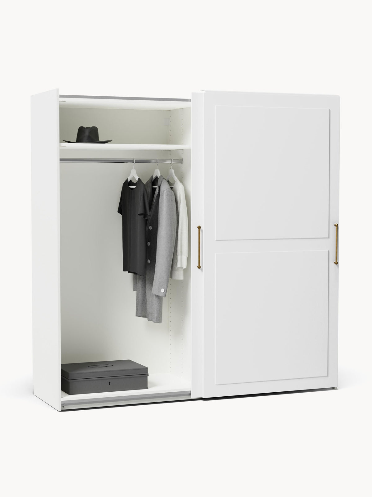 Charlotte Modular Sliding Door Wardrobe, 200 cm Wide, in various sizes