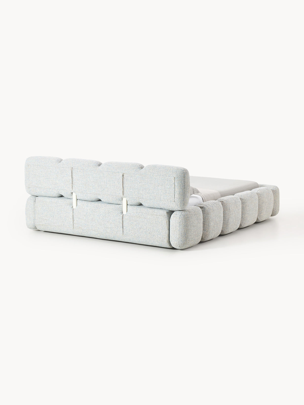 Tayla Upholstered Bouclé Bed with Storage Space