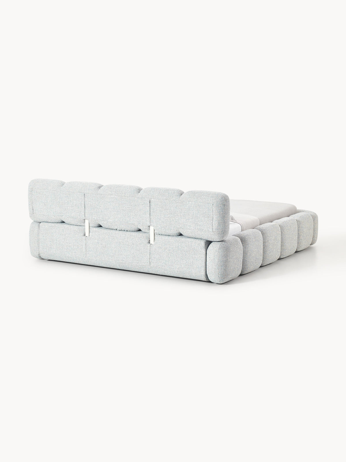 Tayla Upholstered Bouclé Bed with Storage Space