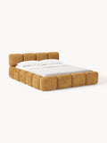 Gallery image 1 - Upholstered Teddy Bouclé Bed Tayla with Storage Space