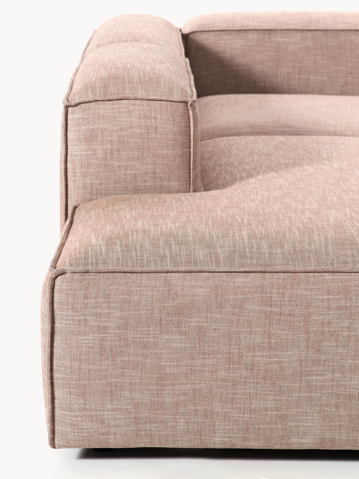 Lennon Linen Blend Modular Corner Sofa (4-seater)