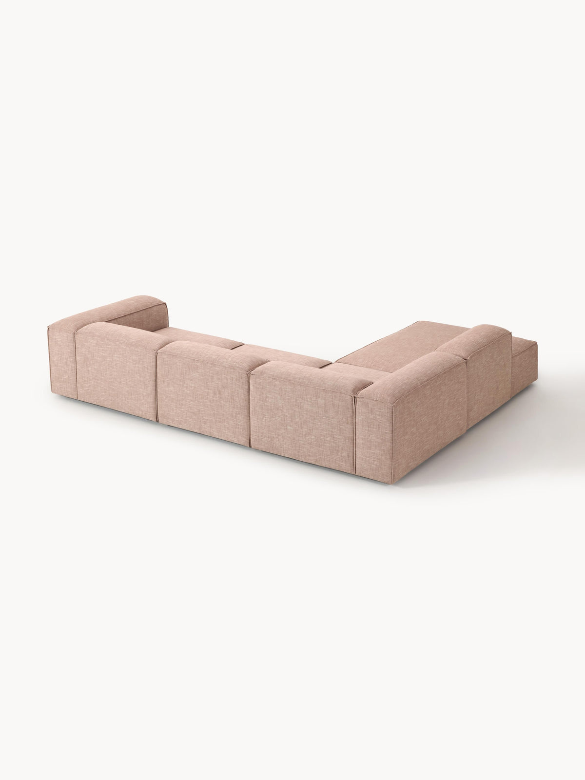 Lennon Linen Blend Modular Corner Sofa (4-seater)