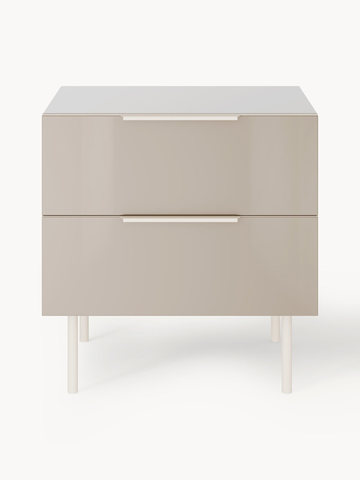 Lennie High-Gloss Bedside Table