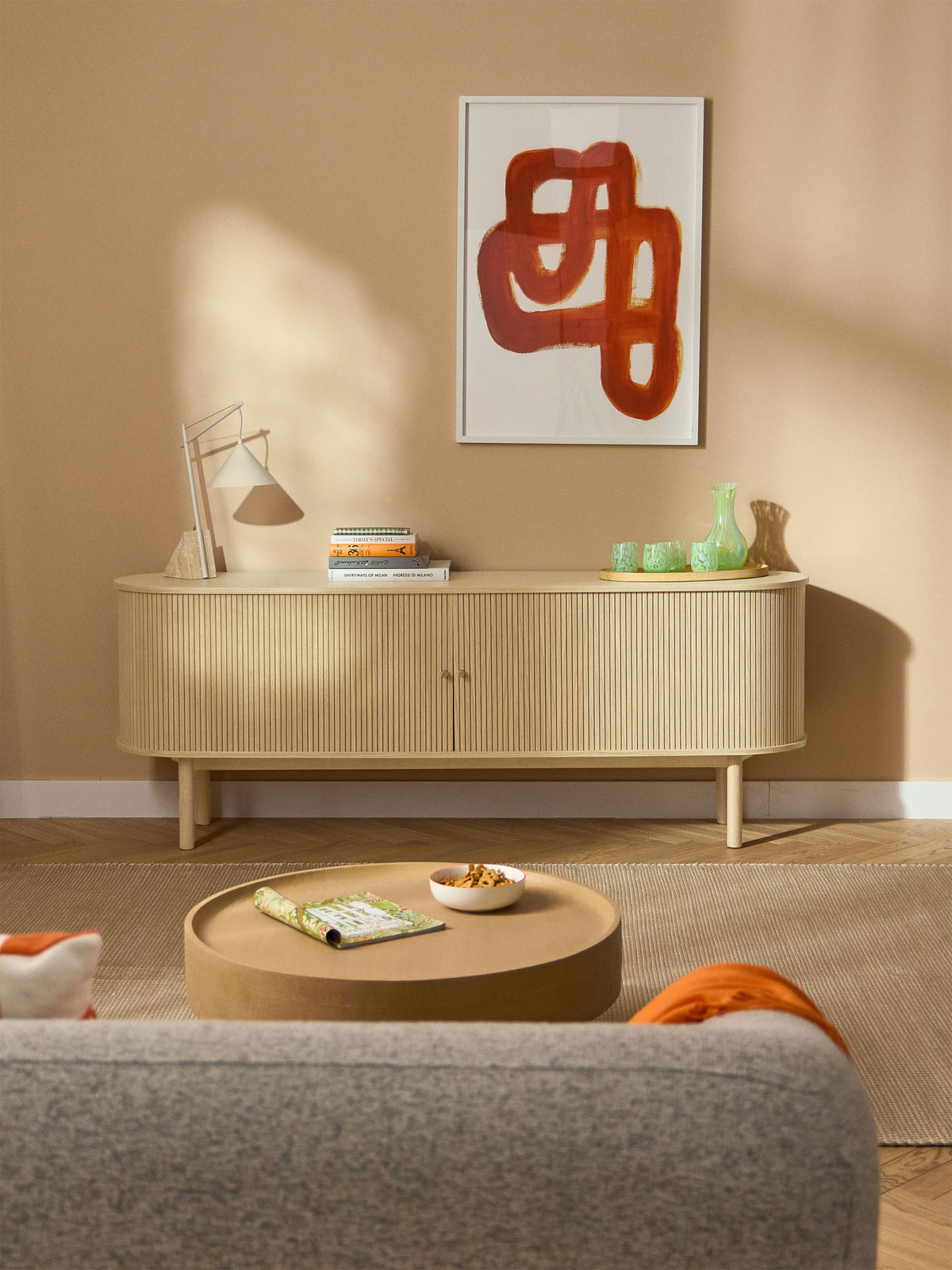 Calary XL Sideboard with Fluted Front