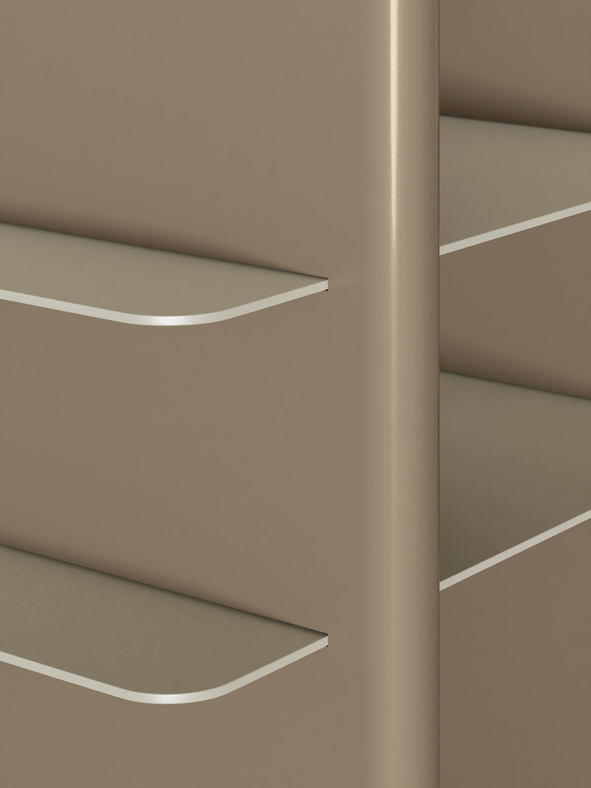 Rami Tall Shelving Unit with Metal Elements