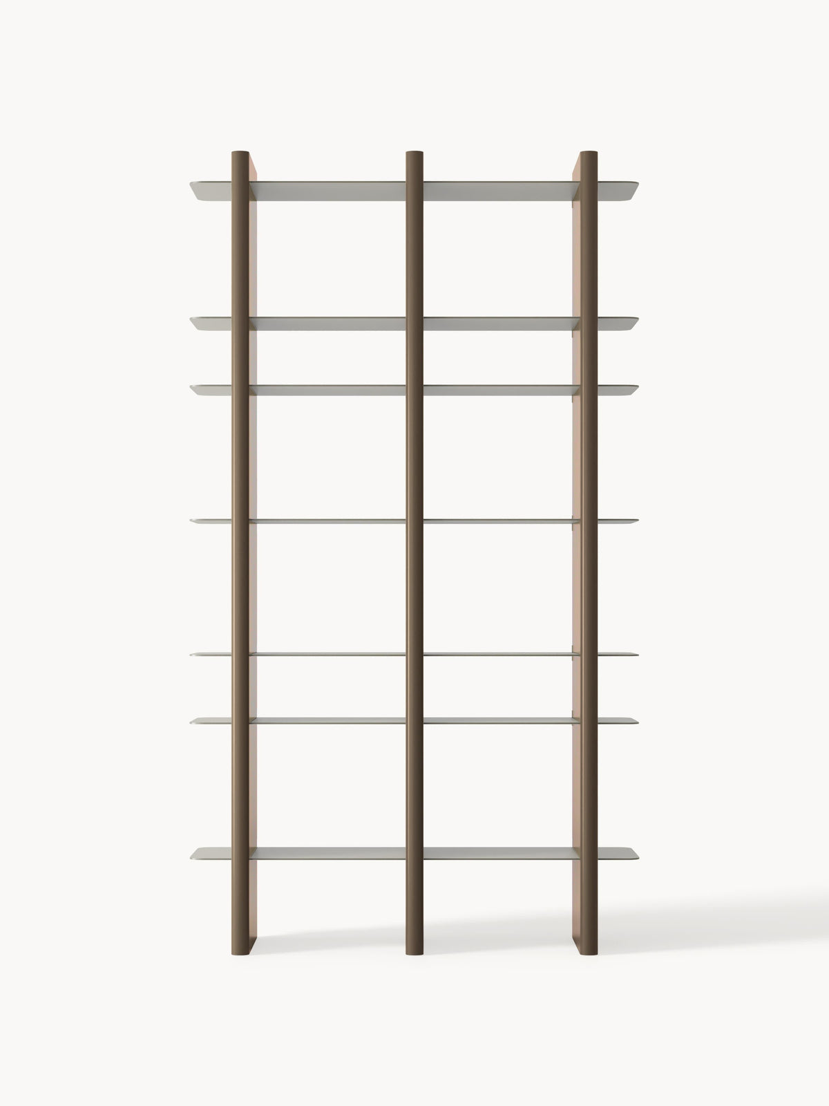 Rami Tall Shelving Unit with Metal Elements