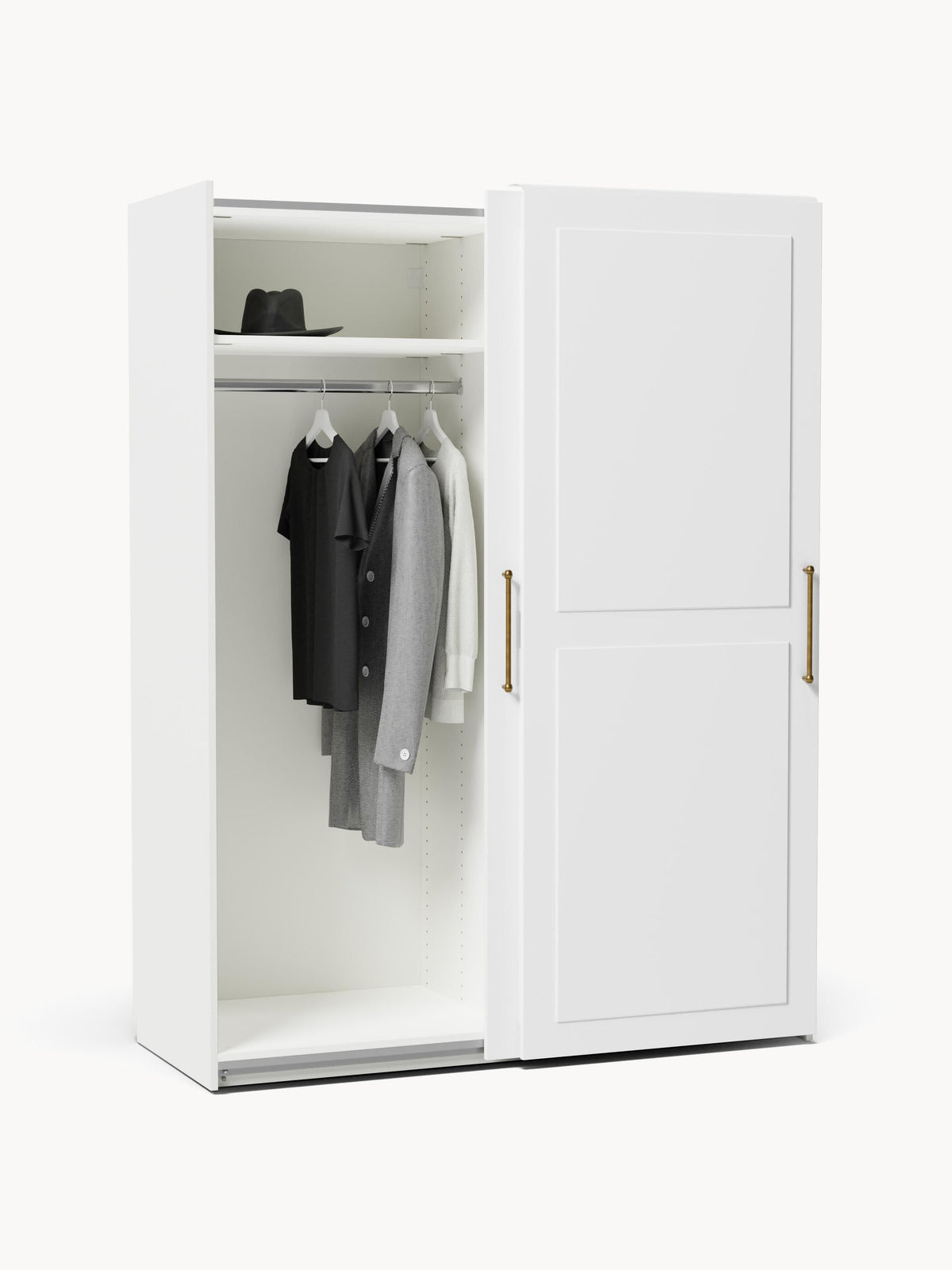 Charlotte Modular Sliding Door Wardrobe, 150 cm Wide, in various sizes
