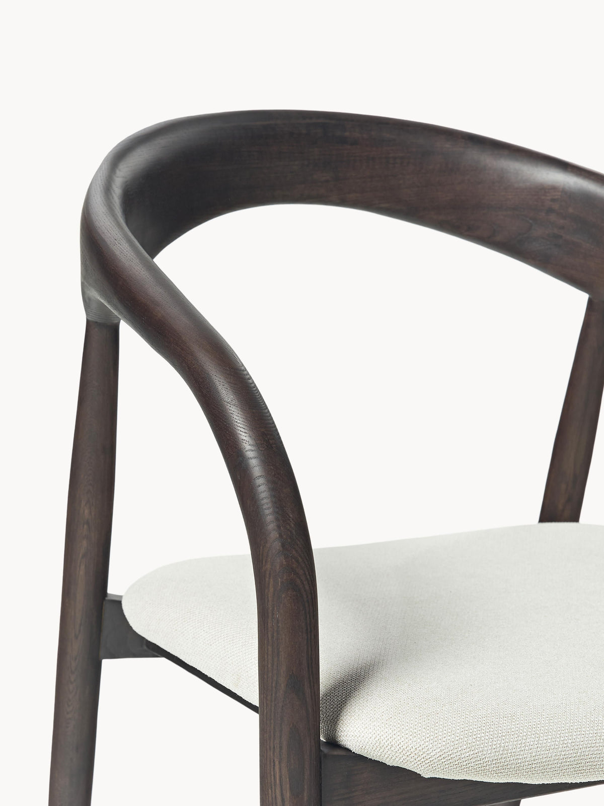 Camille Ash Wood Dining Chair with Seat Cushion