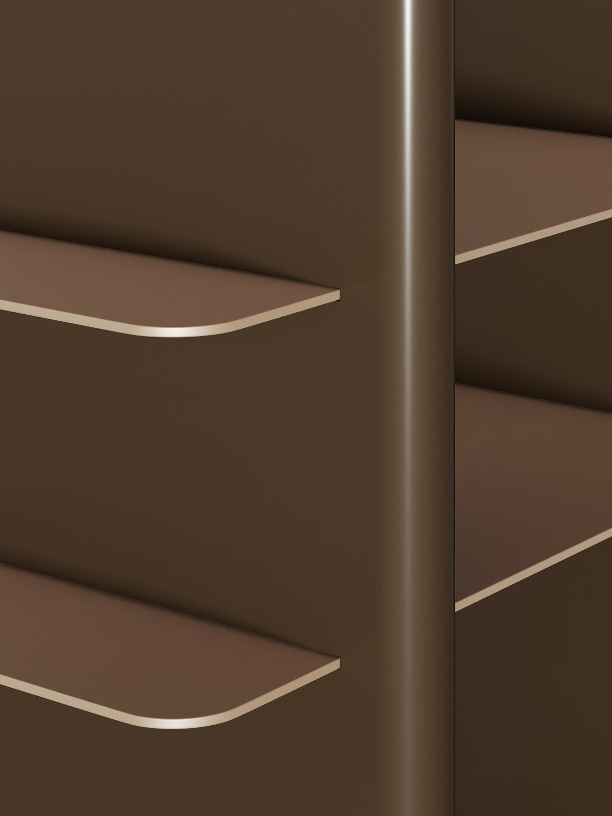 Rami Tall Shelving Unit with Metal Elements