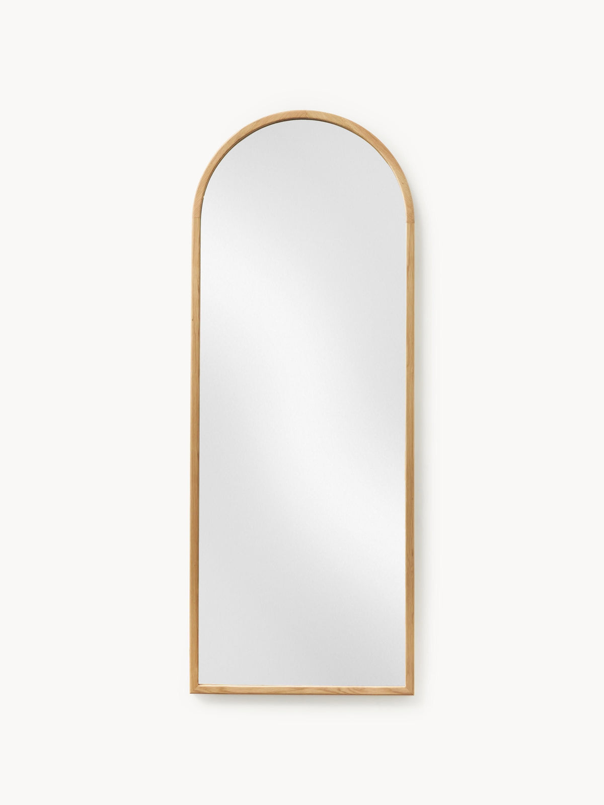 Gallery image 1 - Full-Length Leaner Mirror Levan with Oak Wood Frame