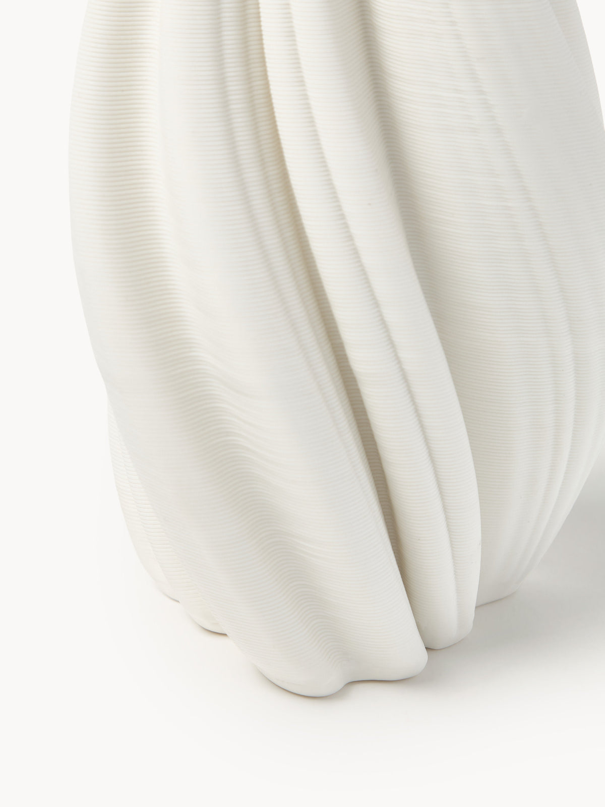 Melody 3D Printed Porcelain Vase, H 18 cm