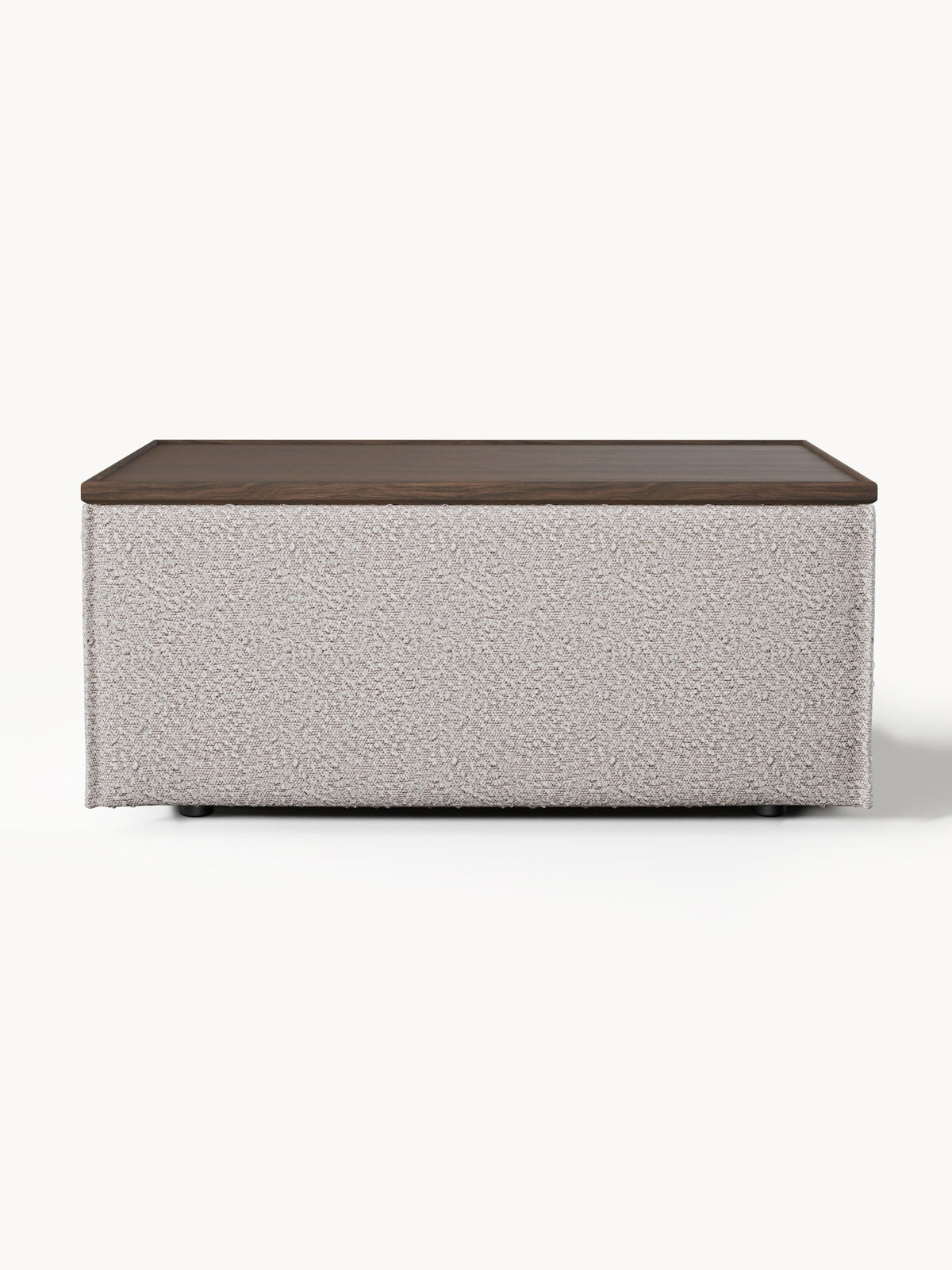 Lennon Bouclé Ottoman with Storage