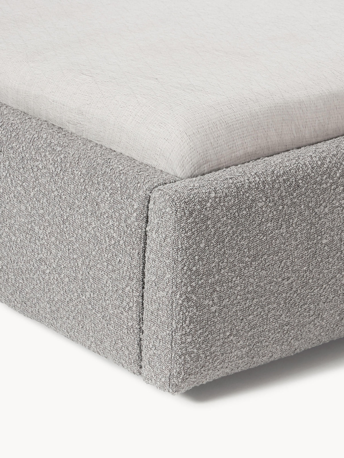 Cloud Upholstered Bouclé Bed