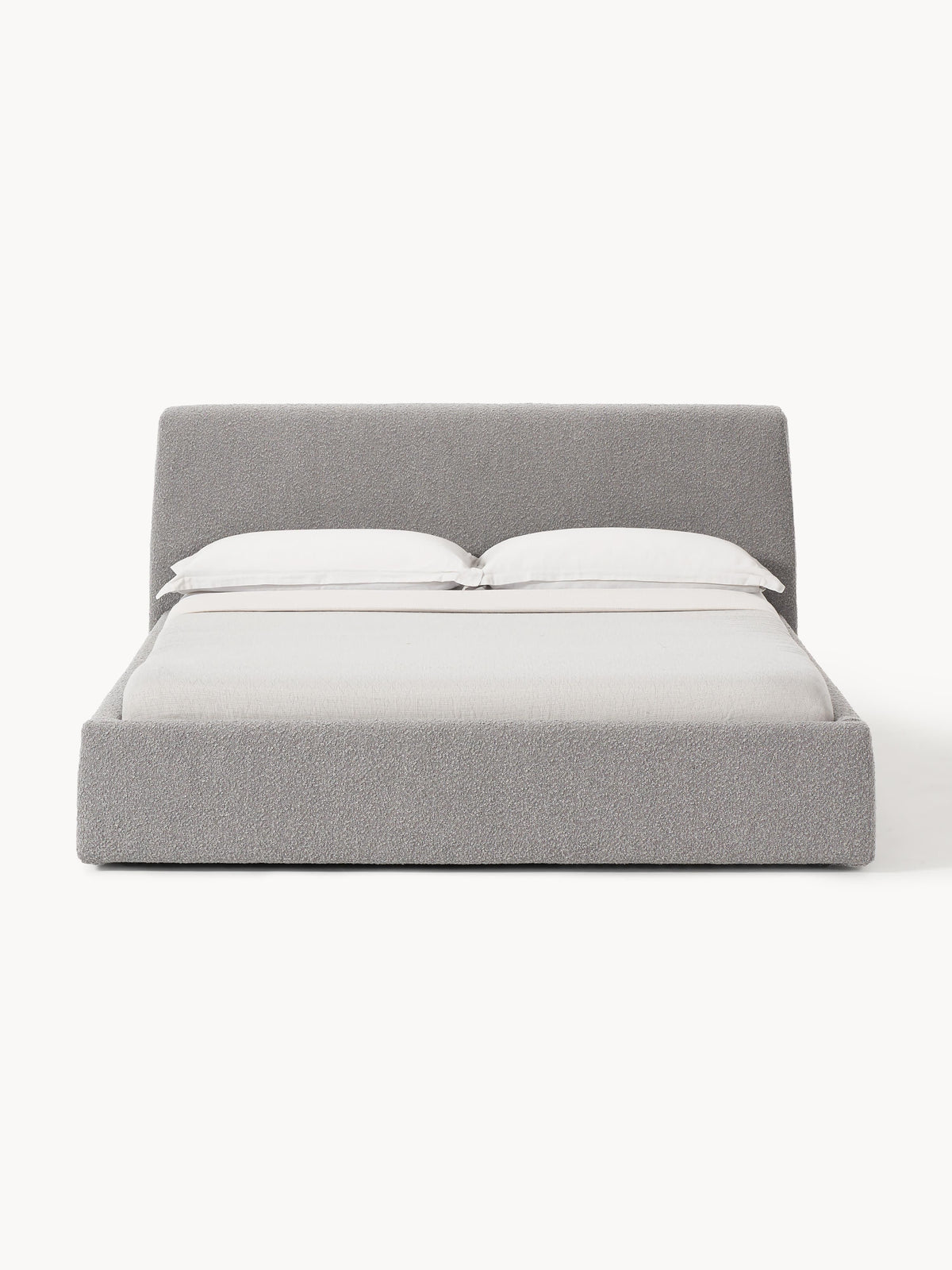Cloud Upholstered Bouclé Bed