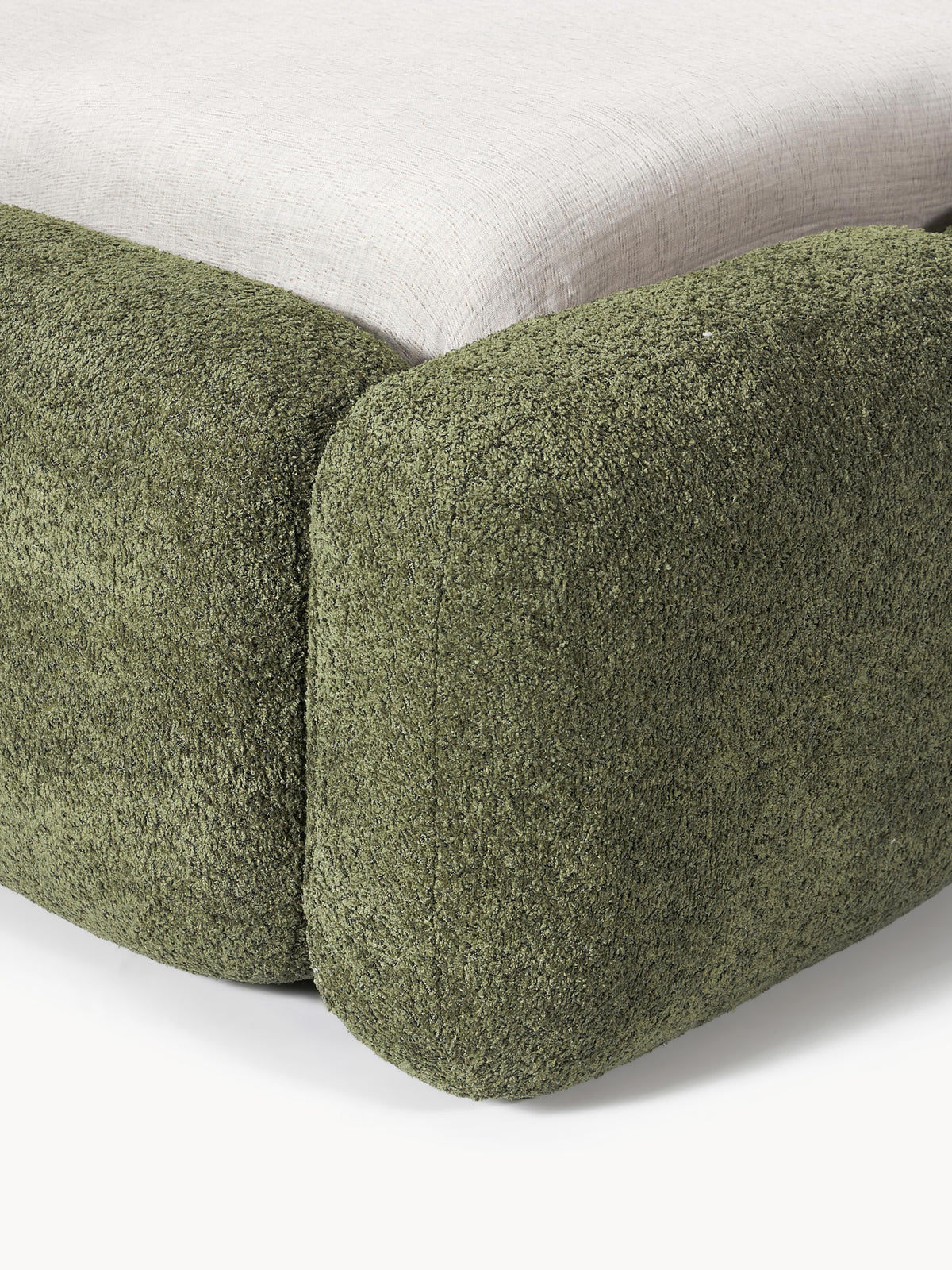 Tayla Upholstered Teddy Bouclé Bed
