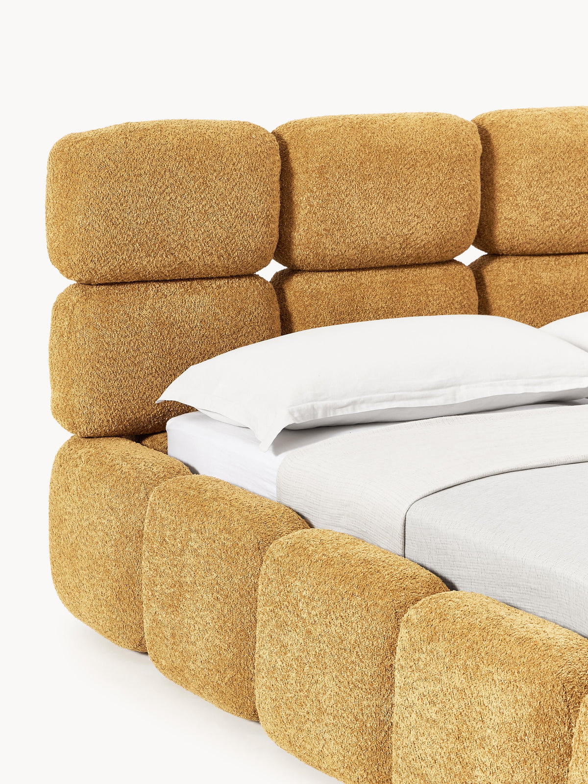 Tayla Upholstered Teddy Bouclé Bed