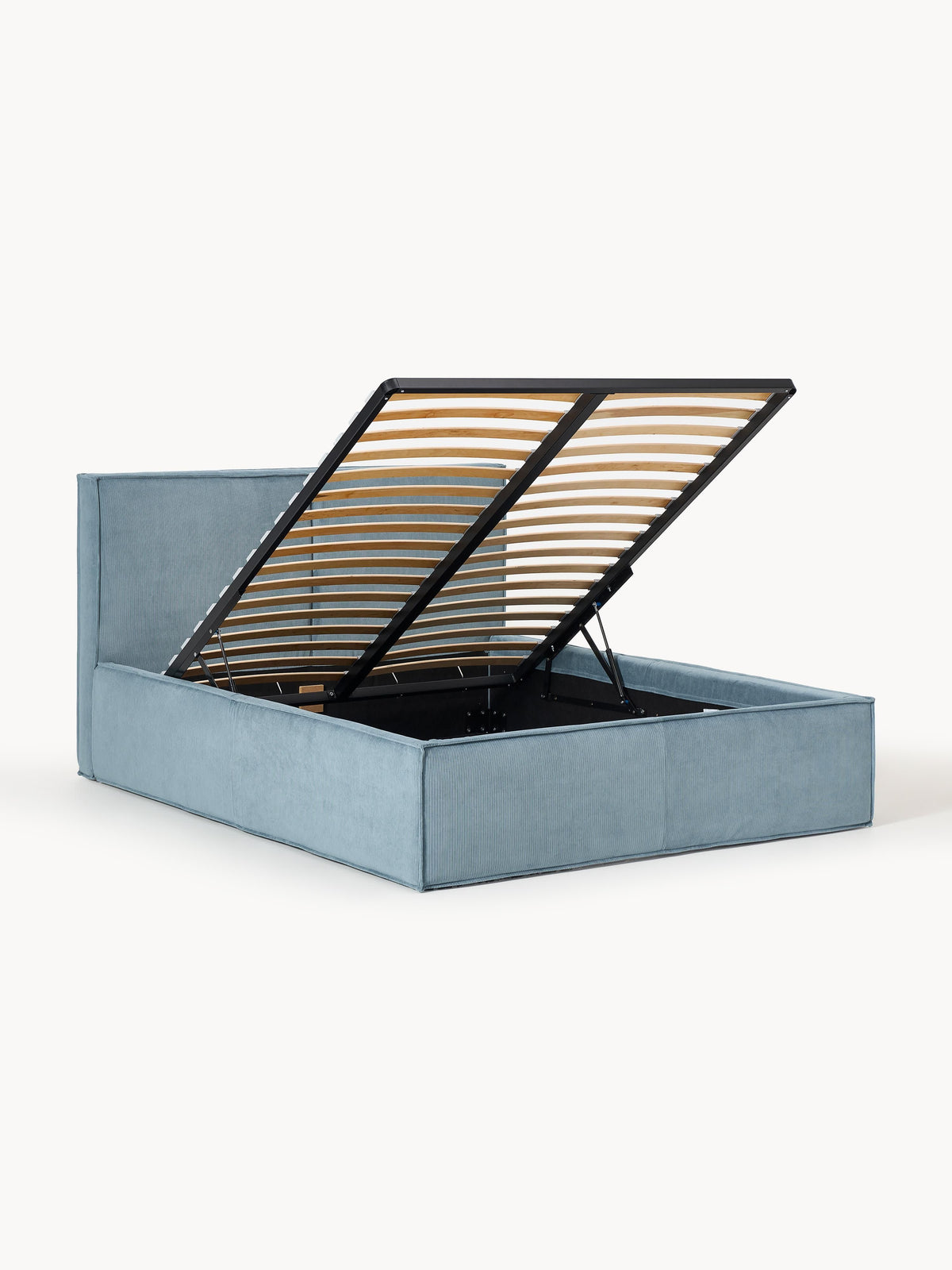 Dream Upholstered Corduroy Bed with Storage Space