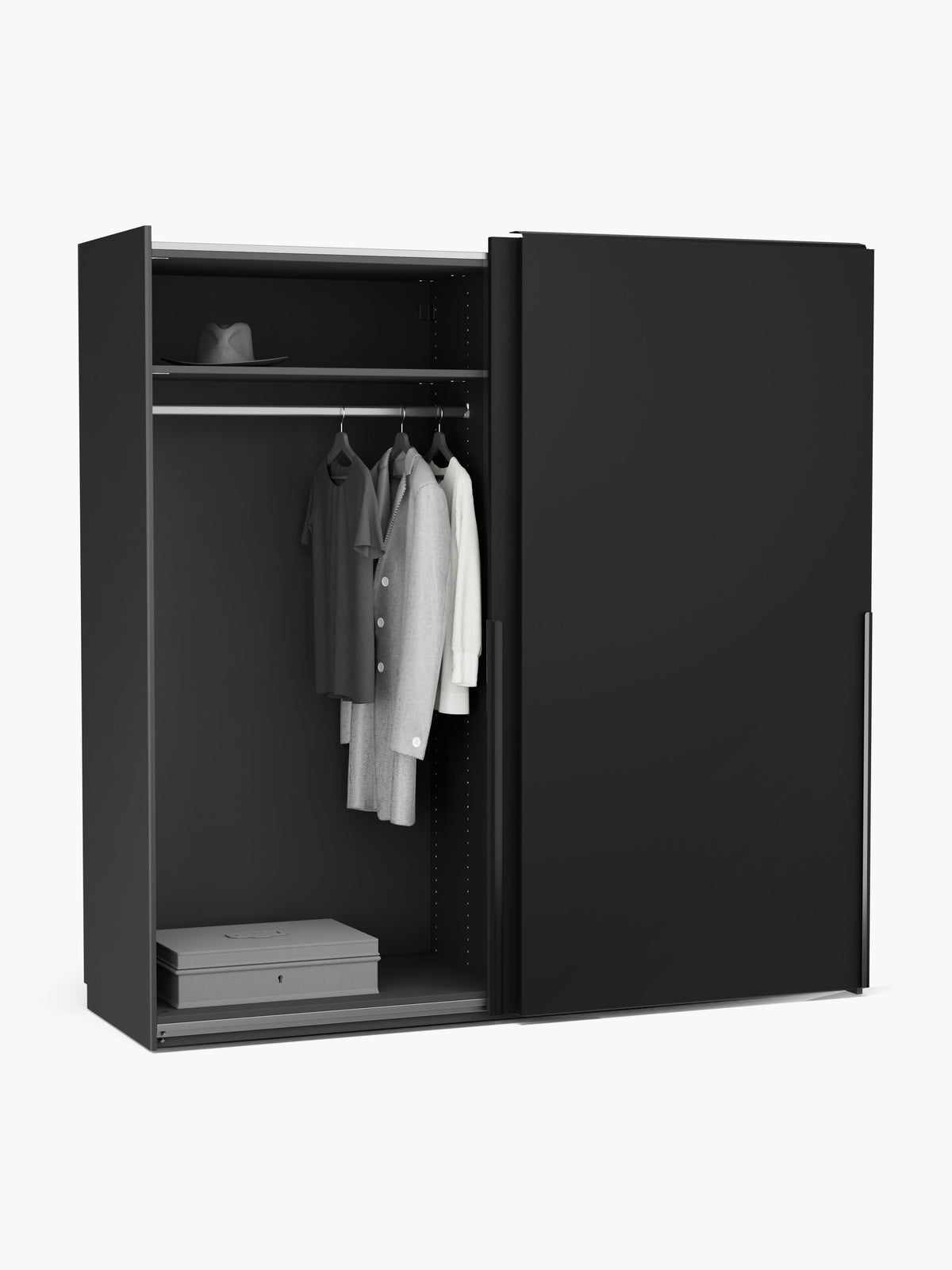 Leon Modular Sliding Door Wardrobe, 200 cm Wide, in various sizes
