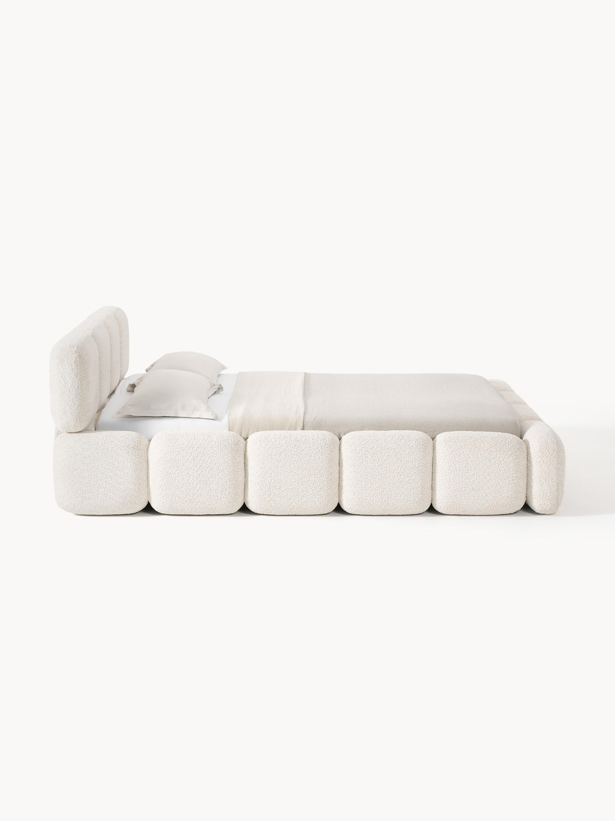 Tayla Upholstered Teddy Bouclé Bed