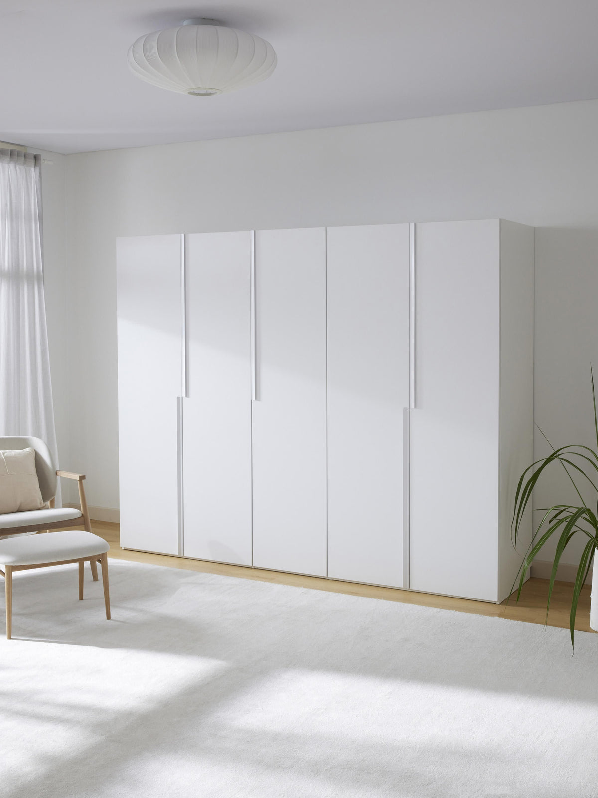 Leon Modular Hinge Door Wardrobe, 250 cm Wide, in various sizes