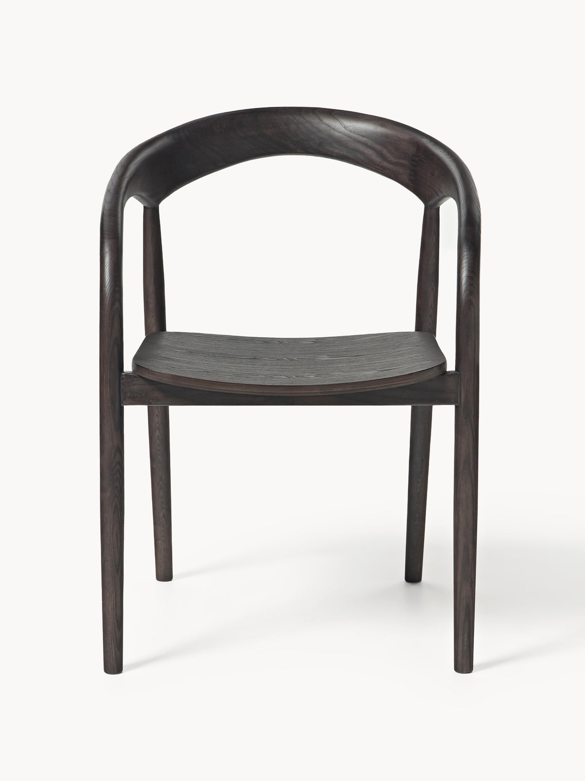 Camille Ash Wood Dining Chair with Armrests
