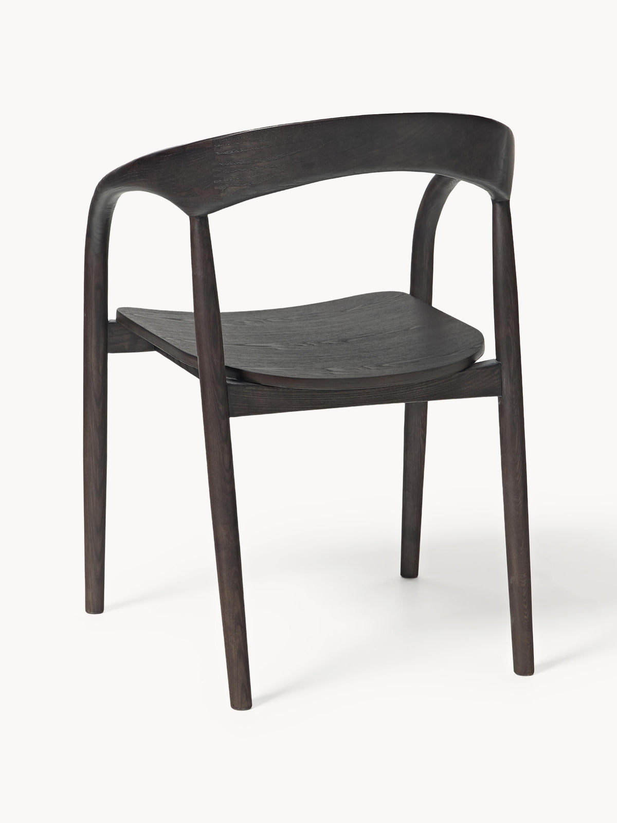 Camille Ash Wood Dining Chair with Armrests