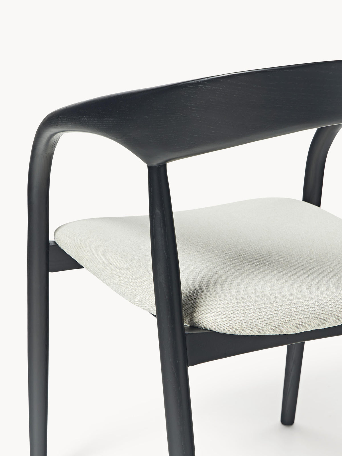 Camille Ash Wood Dining Chair with Seat Cushion