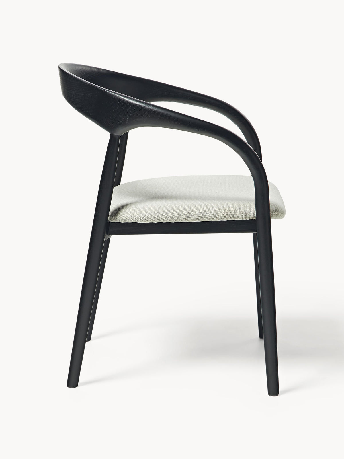 Camille Ash Wood Dining Chair with Seat Cushion